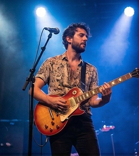 El músico en su escenario